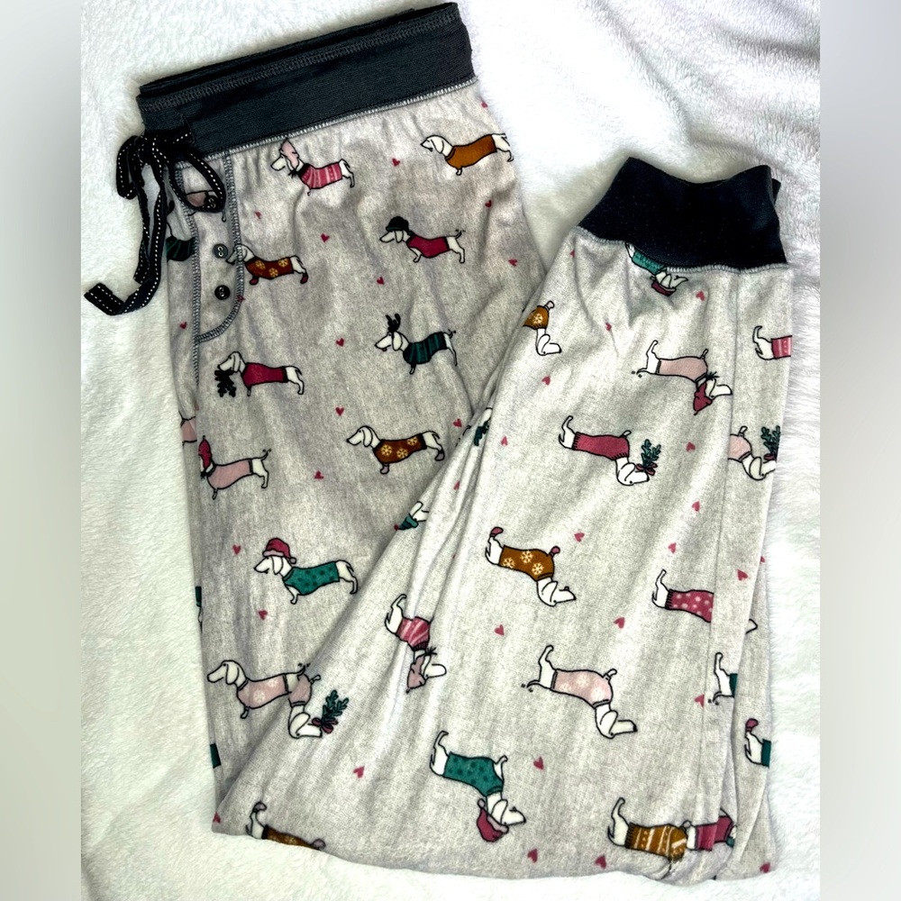 Secret Treasures Pajama Pants - Xmas Puppy Print